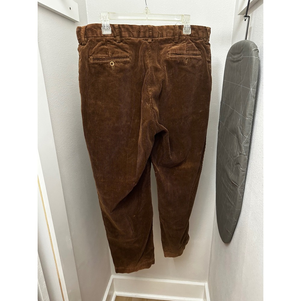 Polo Ralph Lauren Mens Brown Wide Wale Corduroy Pants 100% Cotton 36/30 - Picture 6 of 10